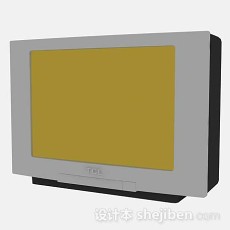 TCL灰色电视机3d模型下载
