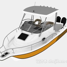 海上小游艇3d模型下载