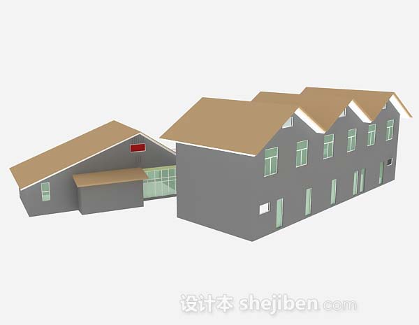 设计本现代房屋3d模型下载