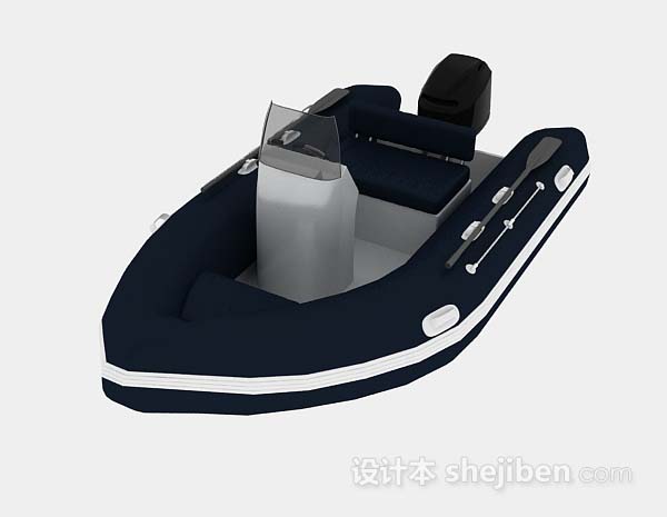 电动皮艇3d模型下载