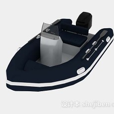 电动皮艇3d模型下载