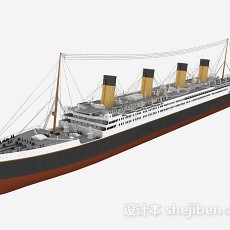 轮船3d模型下载