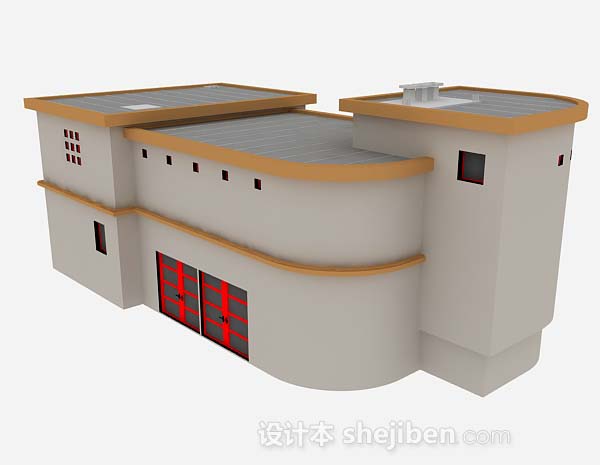 设计本简单居民房屋3d模型下载