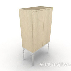 简约木质衣柜3d模型下载