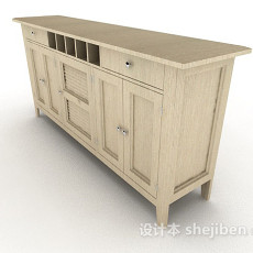 木质橱柜3d模型下载
