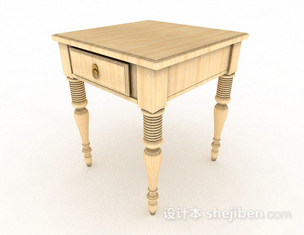 黄色木质书桌