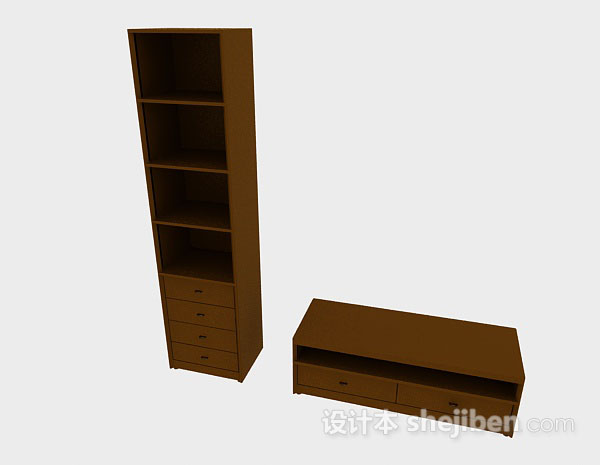 木质棕色组合厅柜