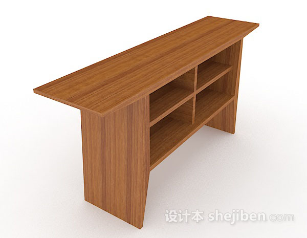 木质棕色书桌