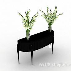 绿色室内花朵盆栽3d模型下载