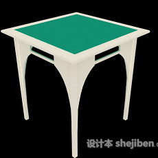 绿色餐桌3d模型下载
