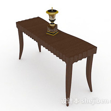 木质装饰摆设桌3d模型下载
