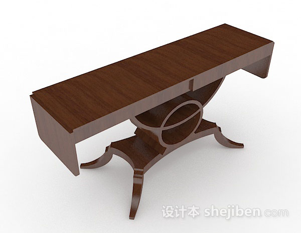 木质长方形书桌