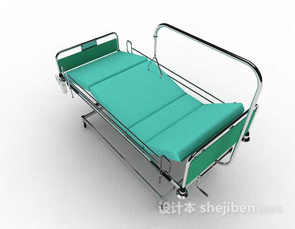 设计本医院移动病床3d模型下载