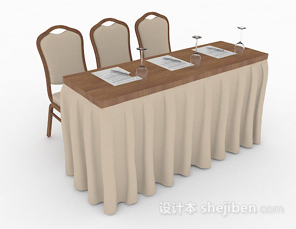 棕色餐桌椅