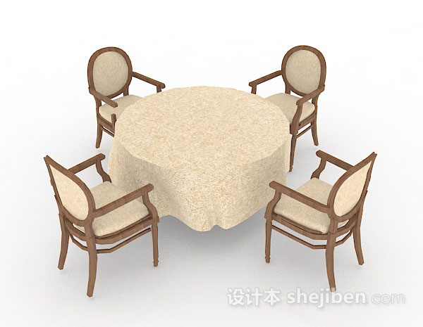 圆餐桌椅