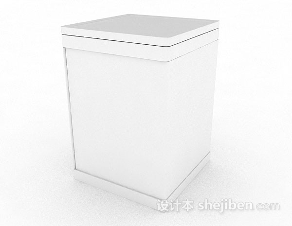 设计本白色洗衣机3d模型下载