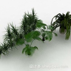室外盆栽3d模型下载