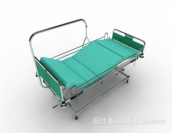 免费医院移动病床3d模型下载