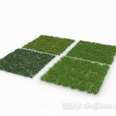 绿草块3d模型下载