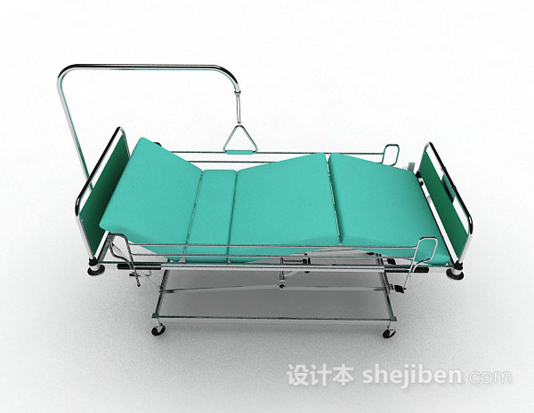 现代风格医院移动病床3d模型下载