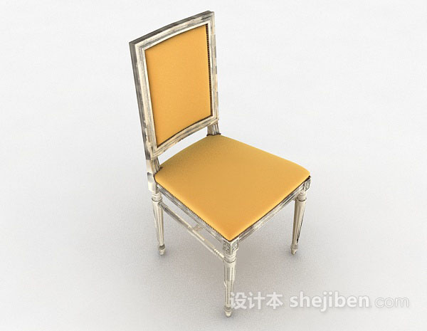 黄色家居椅子