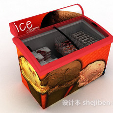 雪糕冰箱3d模型下载
