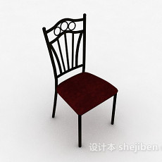 黑色家居椅子3d模型下载