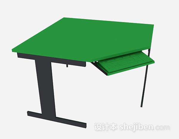 绿色办公桌
