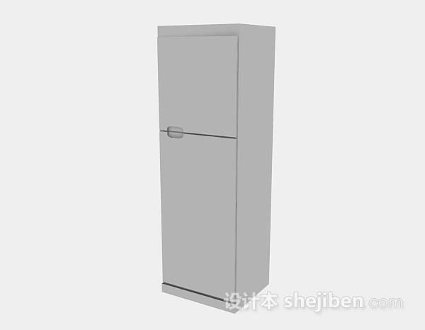灰色冰箱