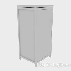 灰色衣柜3d模型下载