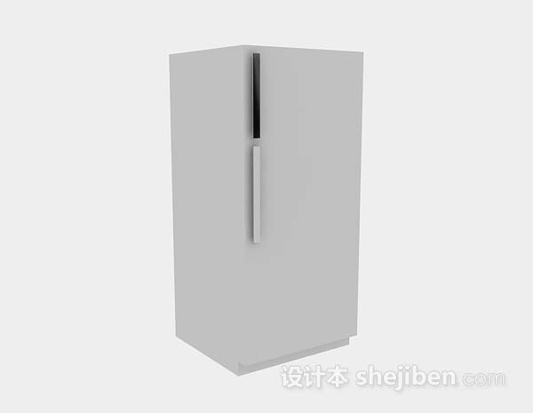 现代风格灰色冰箱3d模型下载