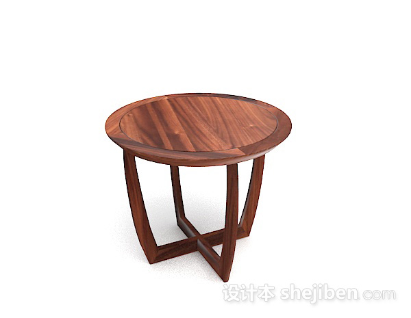 木质圆餐桌