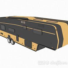 黑黄色车厢3d模型下载