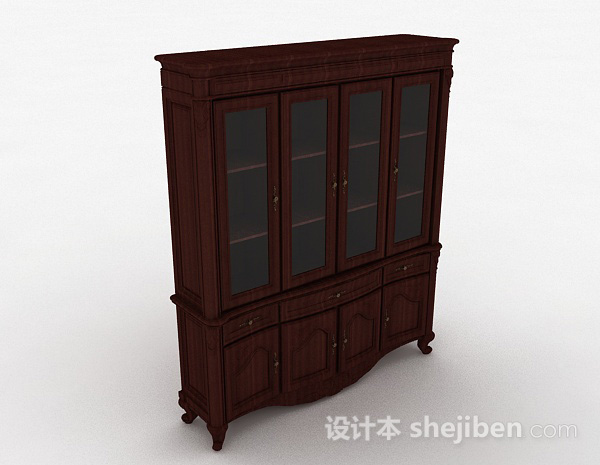 新中式木质书柜