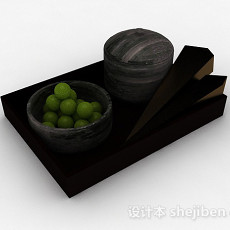 绿色果子3d模型下载