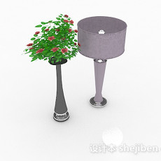 简约清新家居组合花瓶3d模型下载