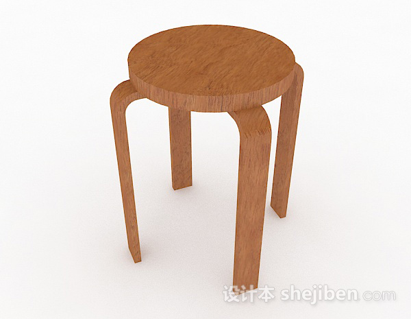棕色木质休闲椅子