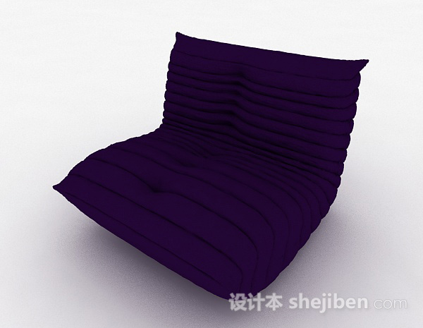 紫色简约榻榻米靠垫沙发