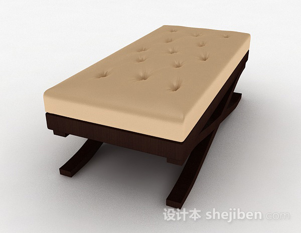 现代风格木质柔软脚凳