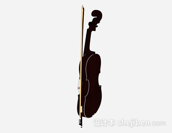 设计本小提琴3d模型下载