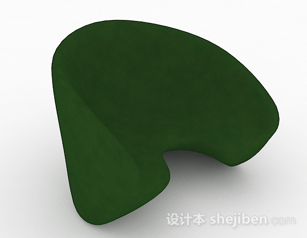 创意个性绿色单人沙发