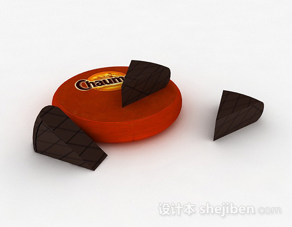 巧克力零食3d模型下载
