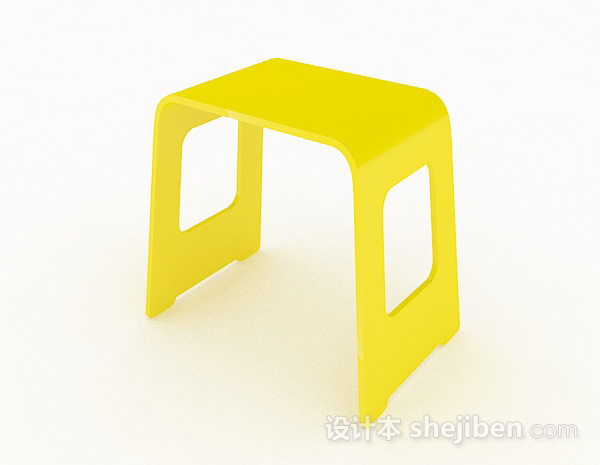 黄色简约休闲椅