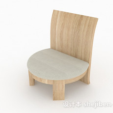 日式创意休闲椅子3d模型下载