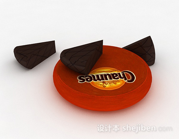 设计本巧克力零食3d模型下载