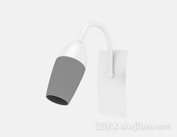 现代风格白色壁灯3d模型下载