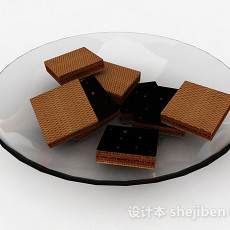 巧克力威化饼干3d模型下载