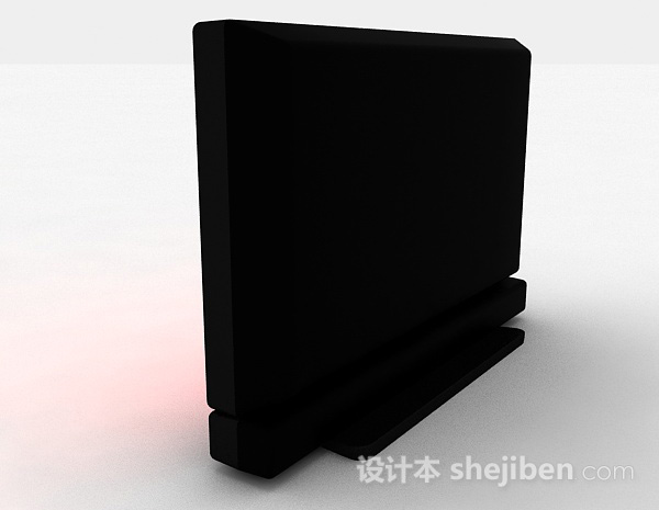 设计本黑色三星电视机3d模型下载