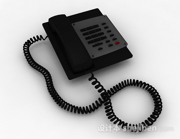 黑色电话机