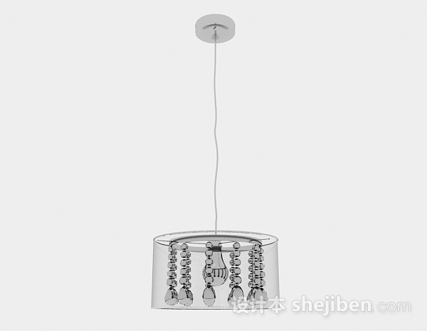 现代风格客厅透明水晶吊灯